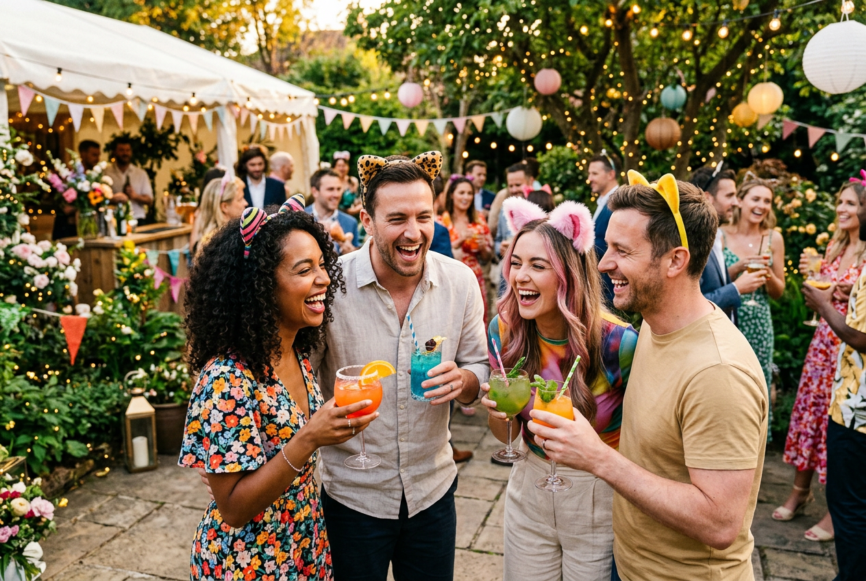 Happy Guests at Cat Wedding